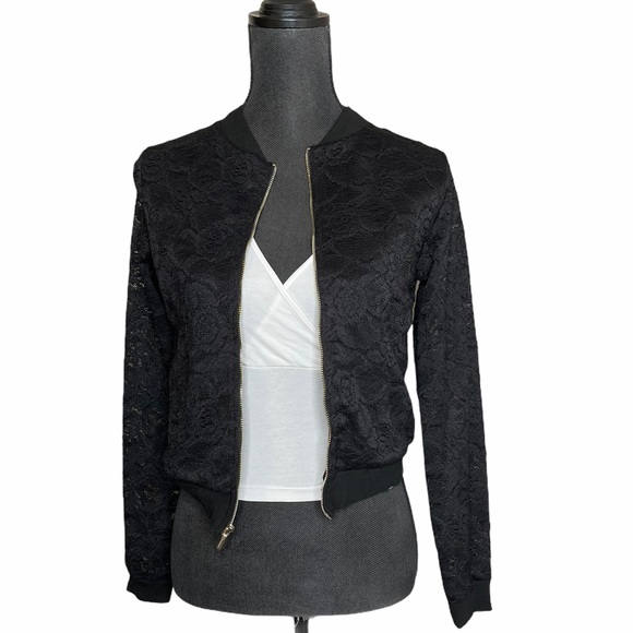 Bebe Lace bomber jacket - Picture 7 of 7
